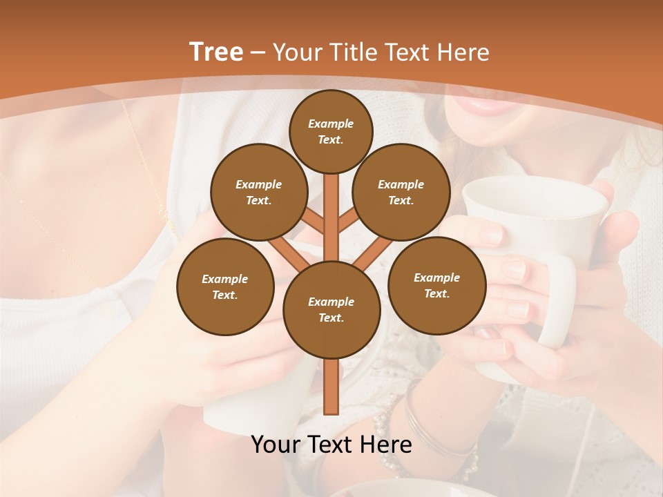 Woman Mugs Friendly PowerPoint Template