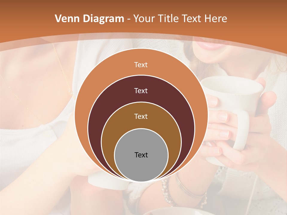Woman Mugs Friendly PowerPoint Template