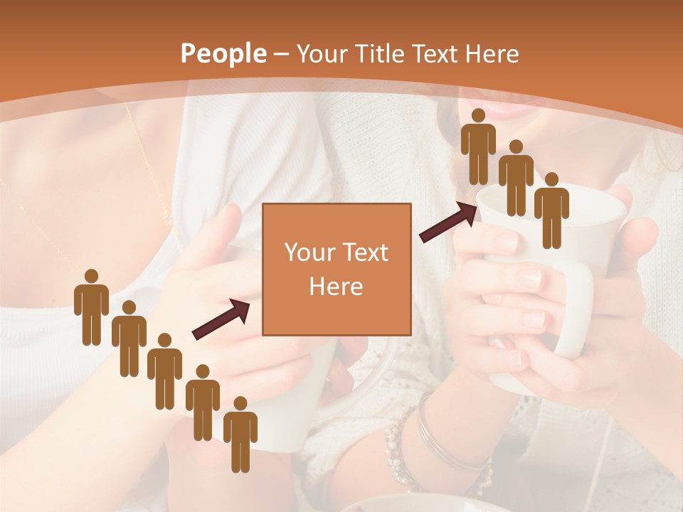 Woman Mugs Friendly PowerPoint Template