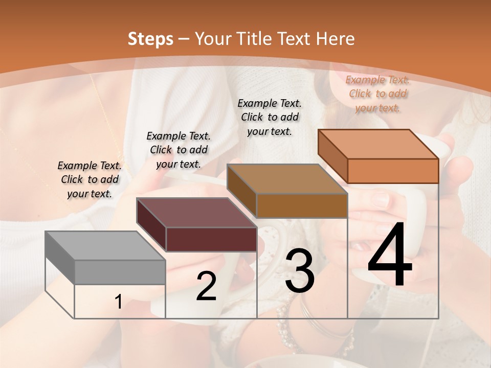 Woman Mugs Friendly PowerPoint Template