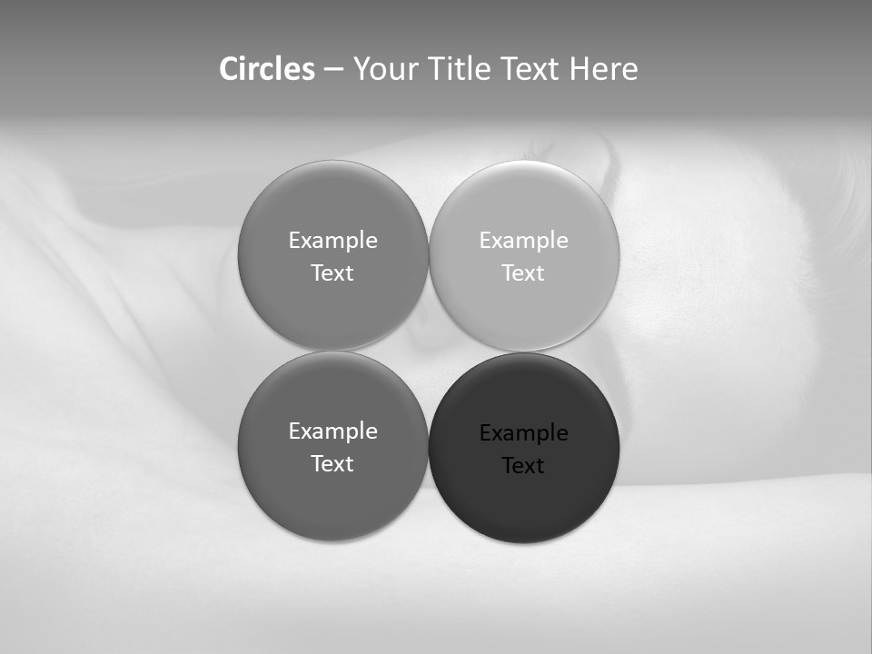 Bed Face Person PowerPoint Template