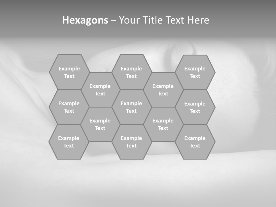 Bed Face Person PowerPoint Template