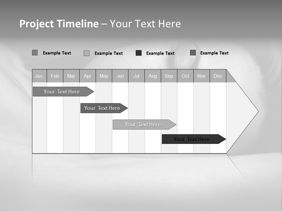 Bed Face Person PowerPoint Template