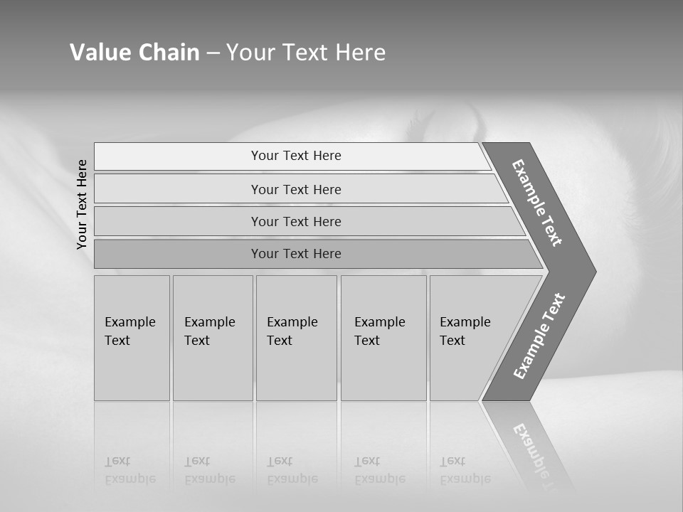 Bed Face Person PowerPoint Template