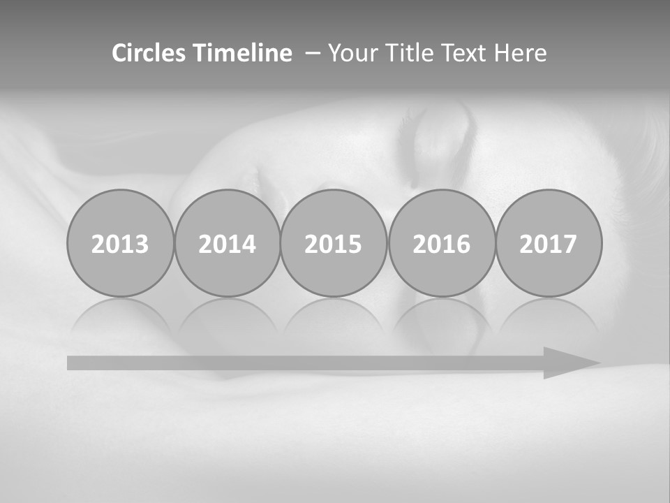 Bed Face Person PowerPoint Template