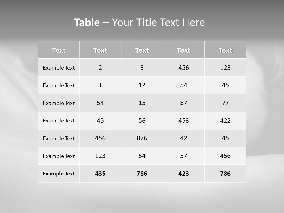 Bed Face Person PowerPoint Template