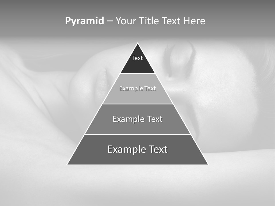 Bed Face Person PowerPoint Template