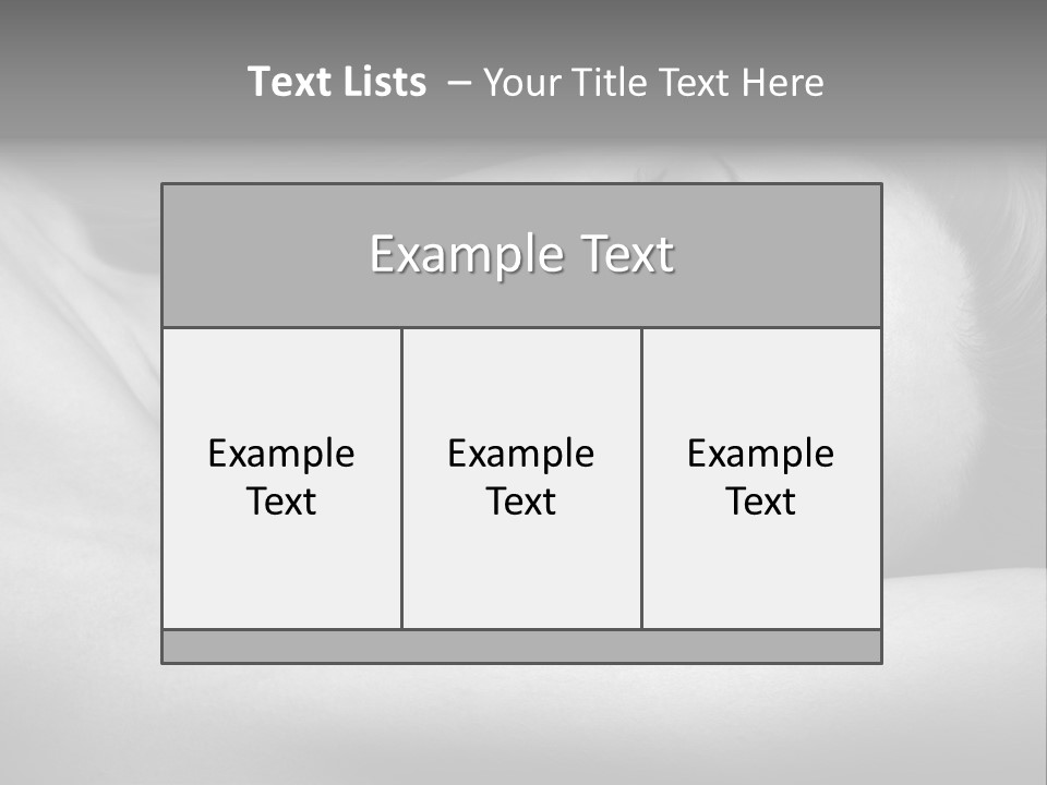 Bed Face Person PowerPoint Template