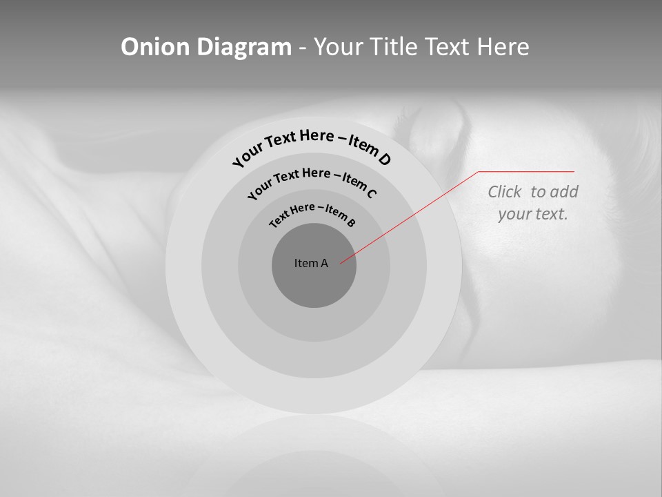 Bed Face Person PowerPoint Template