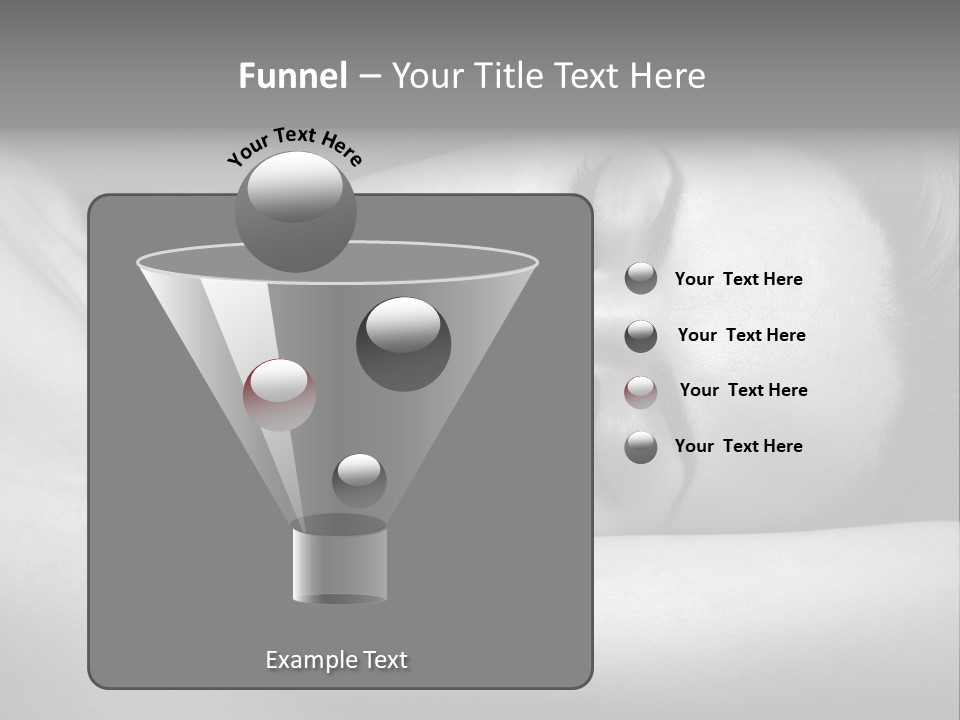Bed Face Person PowerPoint Template
