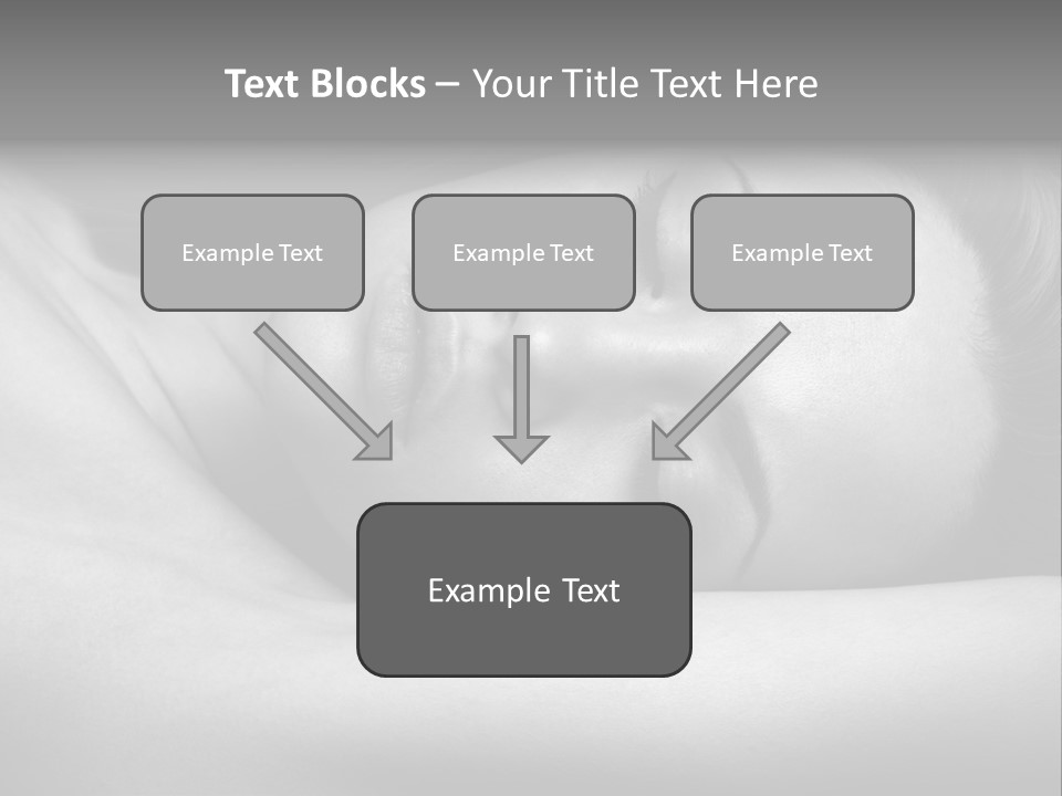 Bed Face Person PowerPoint Template