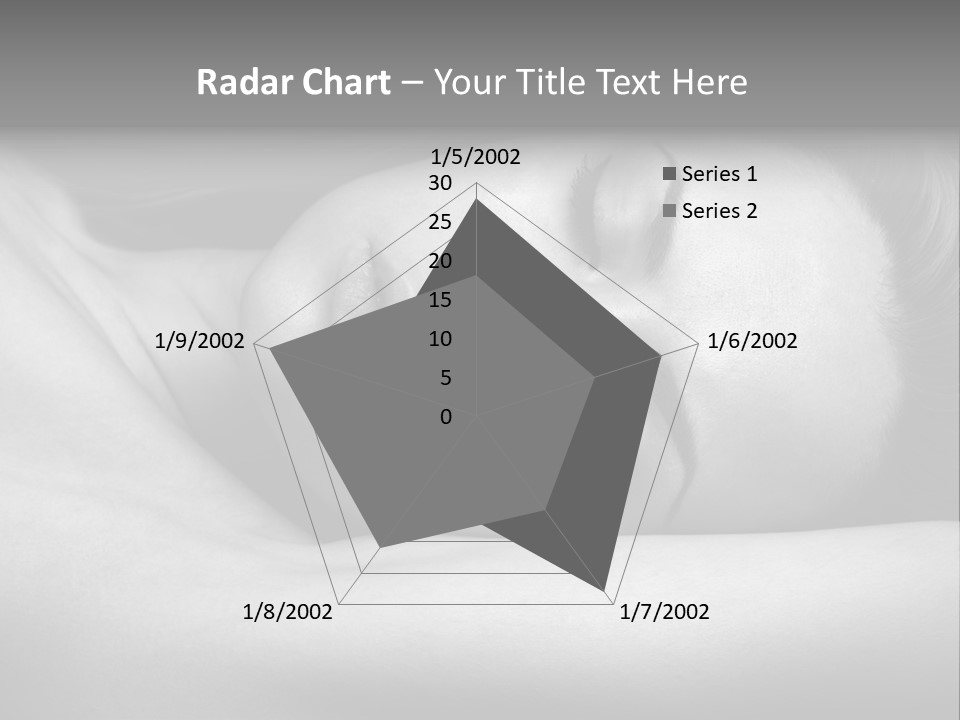 Bed Face Person PowerPoint Template