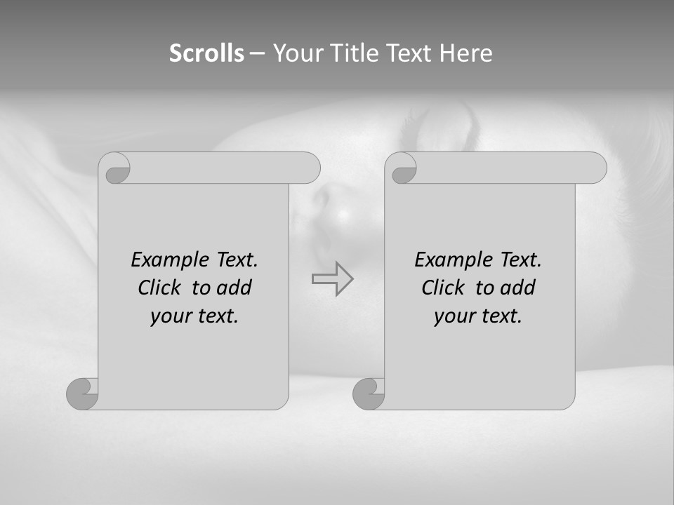 Bed Face Person PowerPoint Template