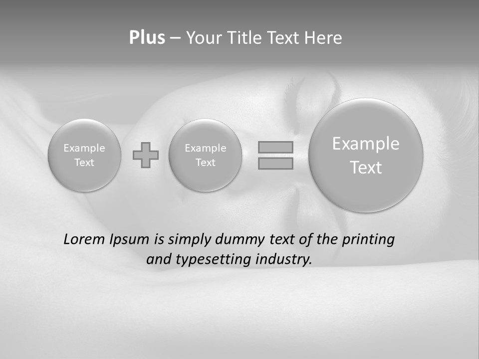 Bed Face Person PowerPoint Template