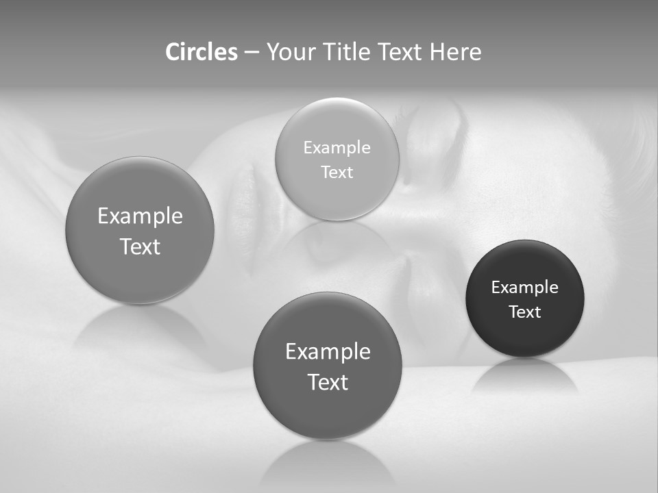 Bed Face Person PowerPoint Template