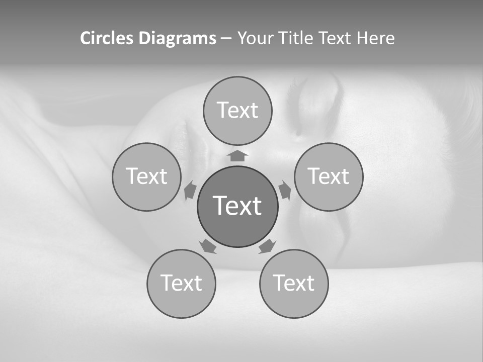 Bed Face Person PowerPoint Template