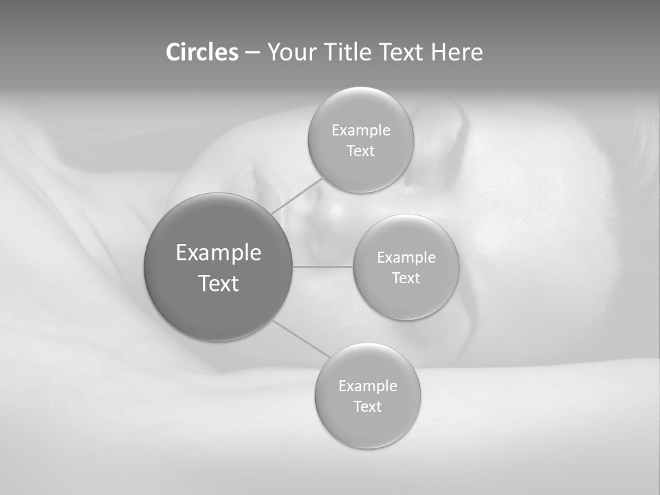Bed Face Person PowerPoint Template