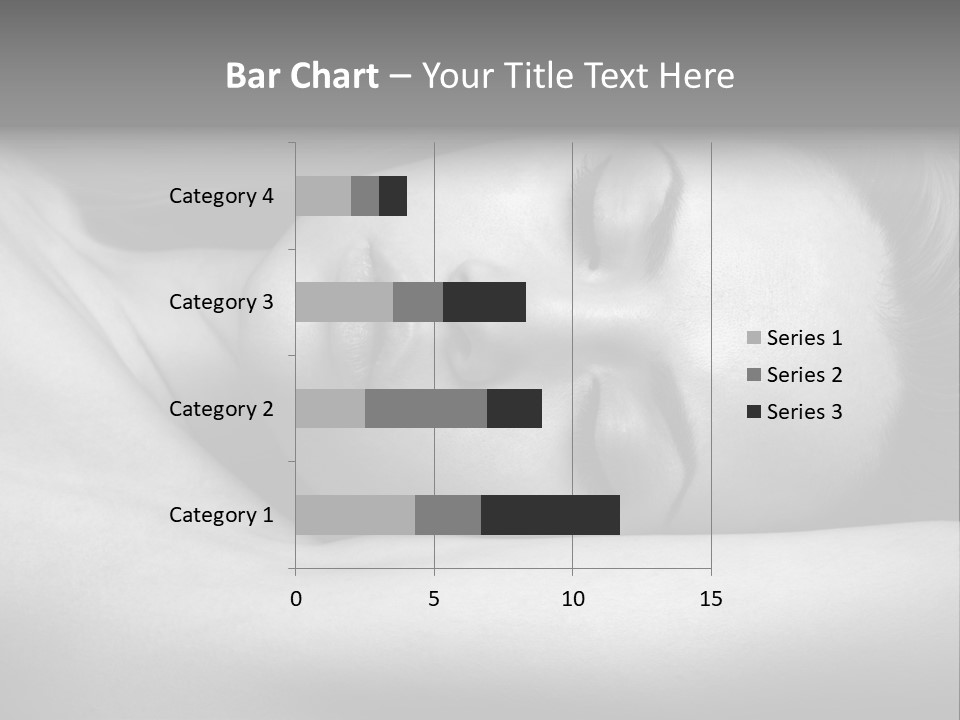 Bed Face Person PowerPoint Template