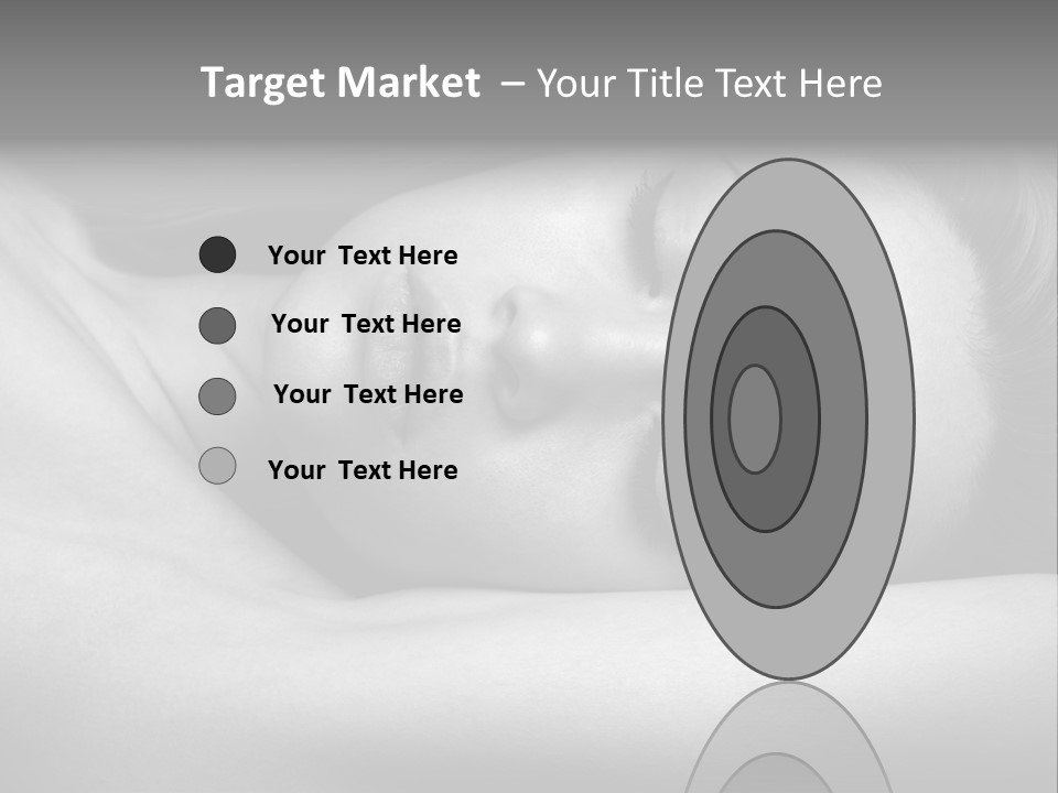 Bed Face Person PowerPoint Template