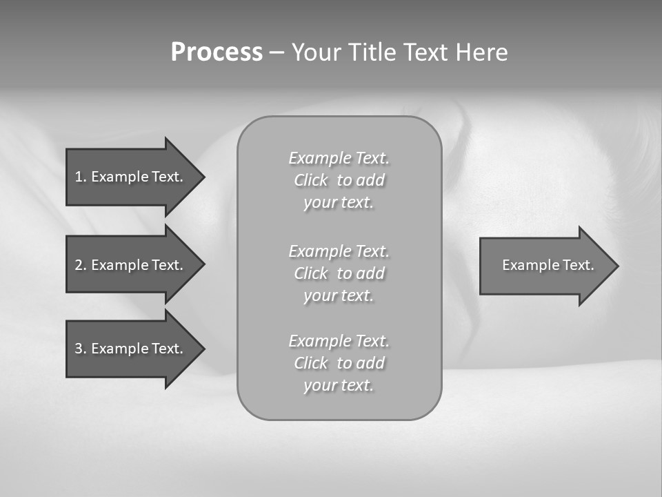 Bed Face Person PowerPoint Template