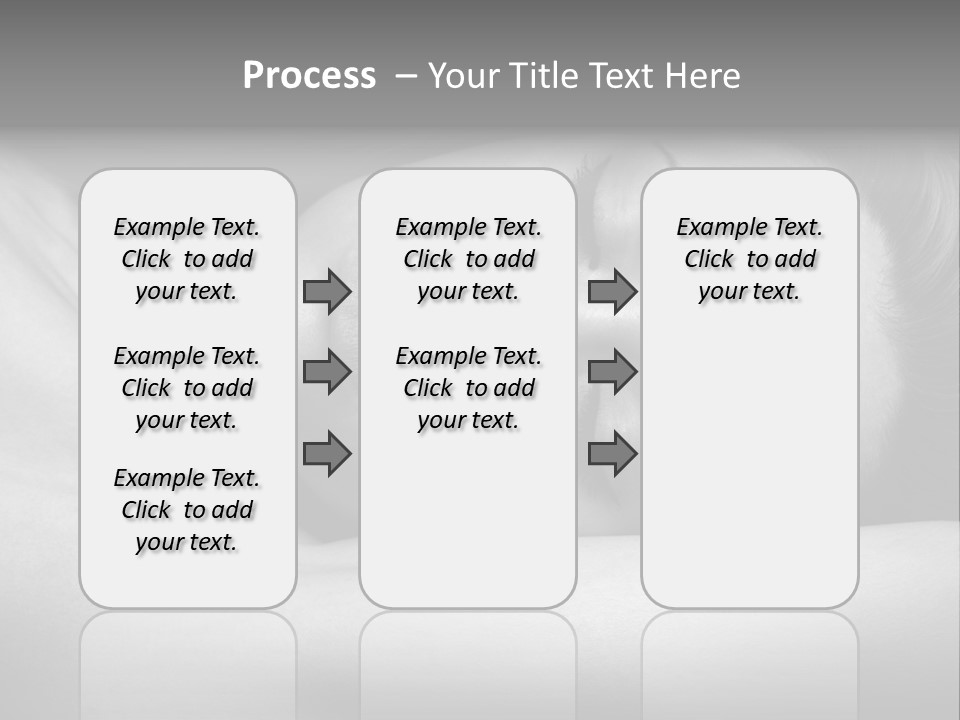 Bed Face Person PowerPoint Template