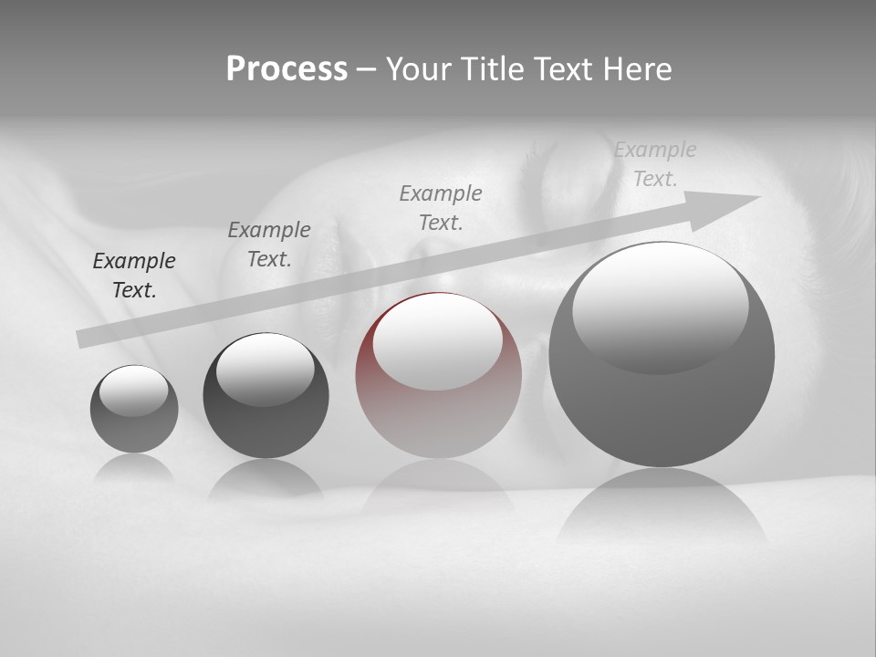 Bed Face Person PowerPoint Template