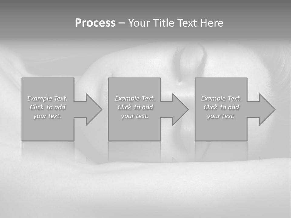 Bed Face Person PowerPoint Template