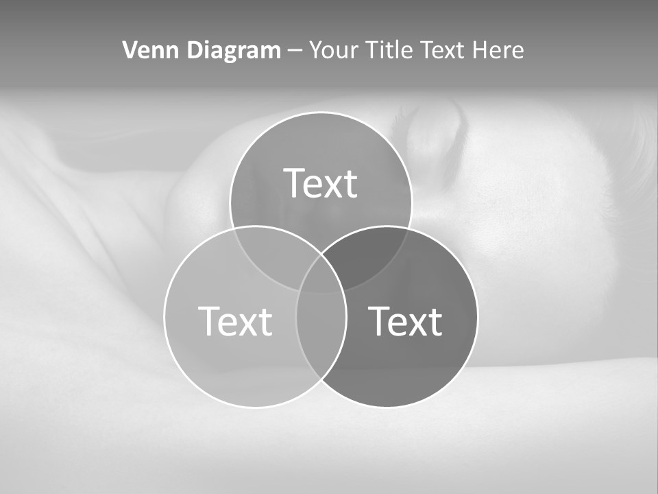 Bed Face Person PowerPoint Template