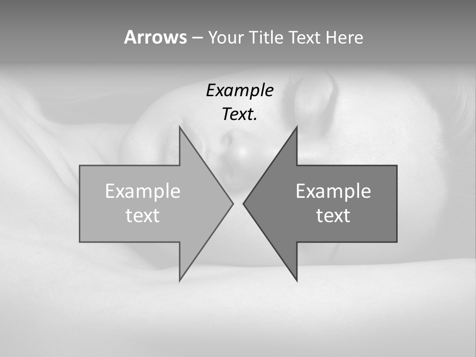 Bed Face Person PowerPoint Template