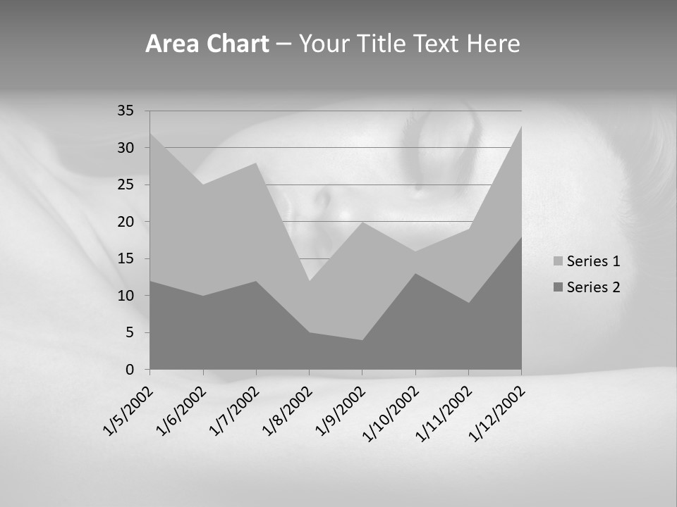 Bed Face Person PowerPoint Template