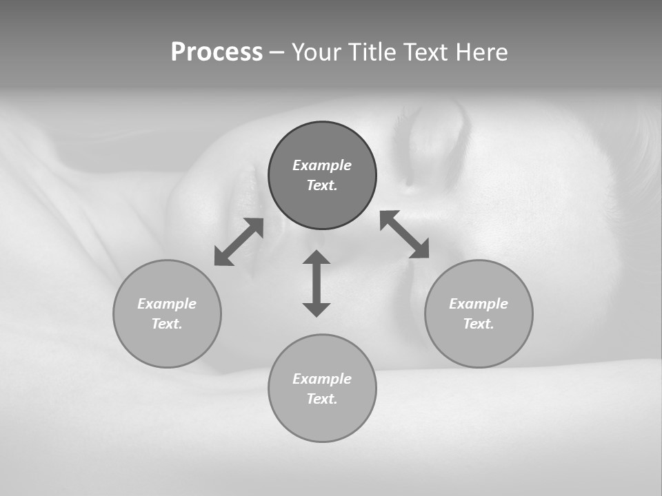 Bed Face Person PowerPoint Template