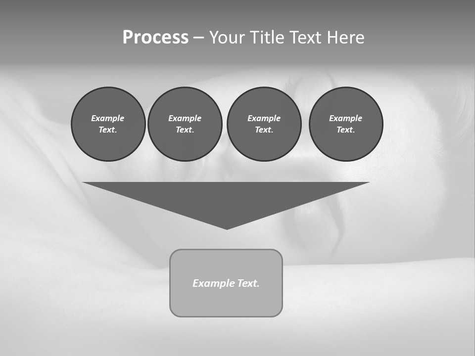 Bed Face Person PowerPoint Template