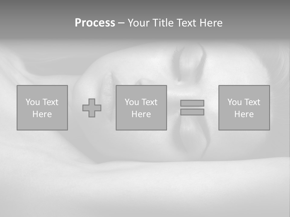 Bed Face Person PowerPoint Template