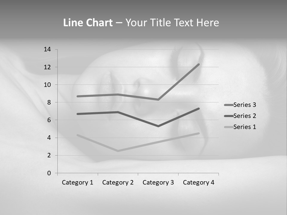 Bed Face Person PowerPoint Template