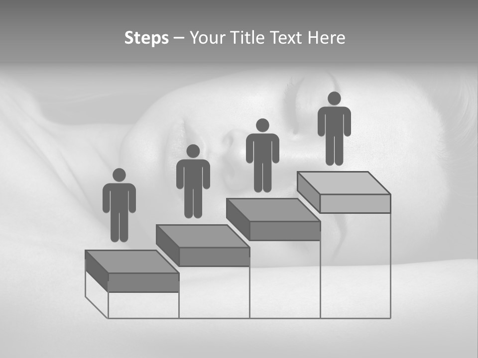 Bed Face Person PowerPoint Template