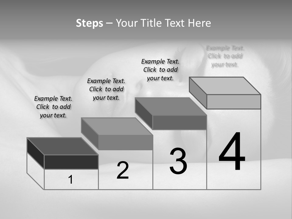 Bed Face Person PowerPoint Template