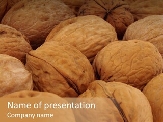 Beige Nut Eat PowerPoint Template