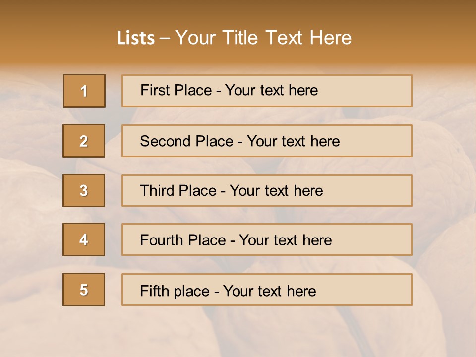 Beige Nut Eat PowerPoint Template