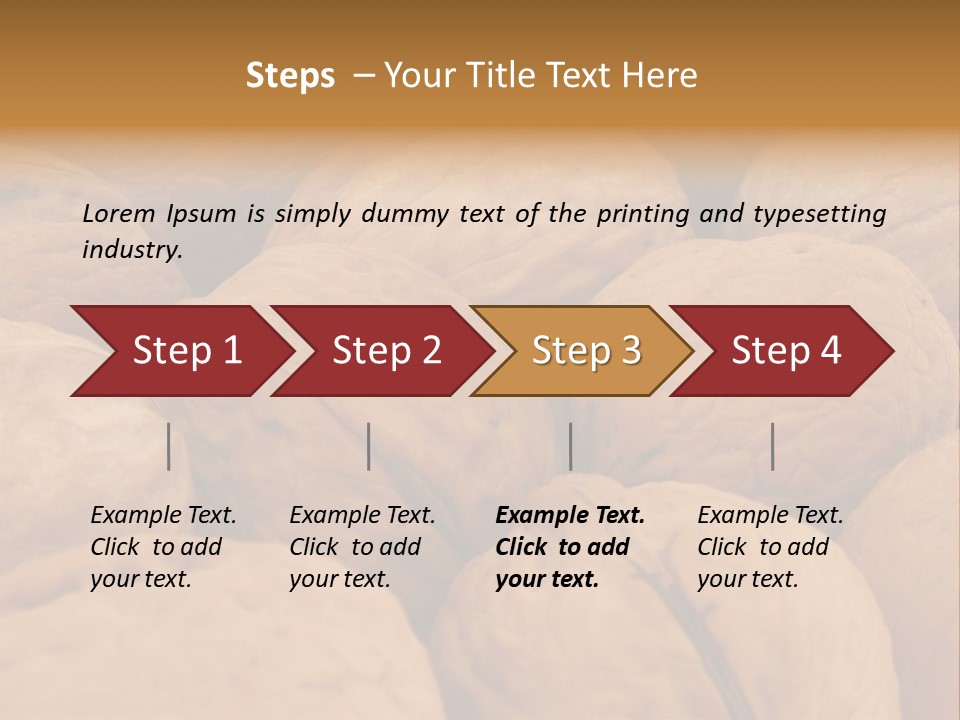 Beige Nut Eat PowerPoint Template