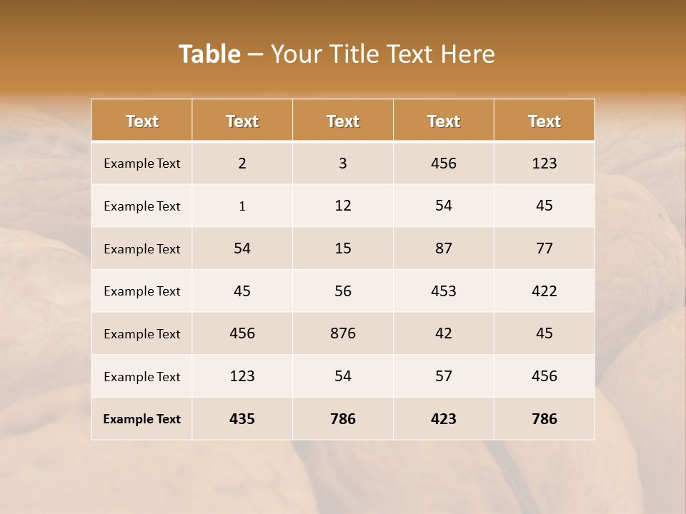 Beige Nut Eat PowerPoint Template