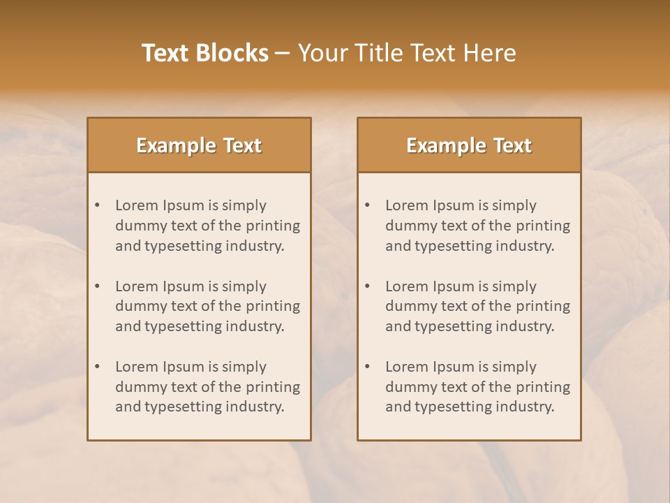 Beige Nut Eat PowerPoint Template