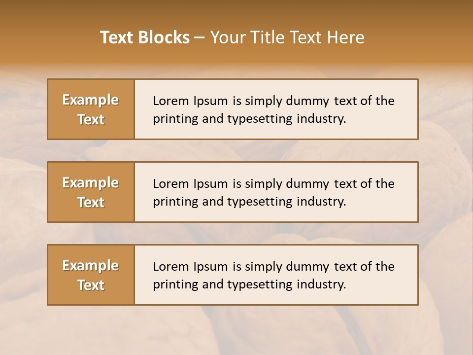 Beige Nut Eat PowerPoint Template