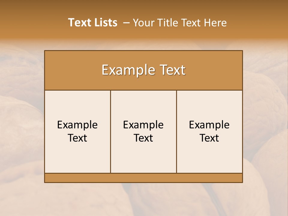 Beige Nut Eat PowerPoint Template