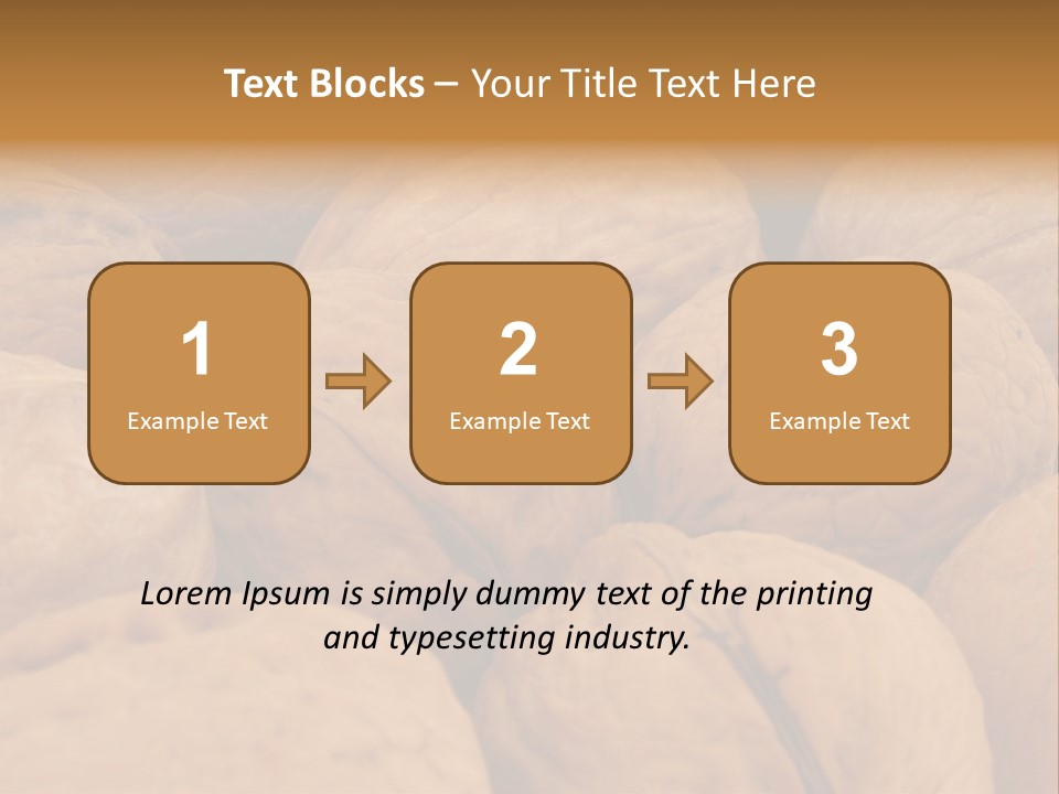 Beige Nut Eat PowerPoint Template