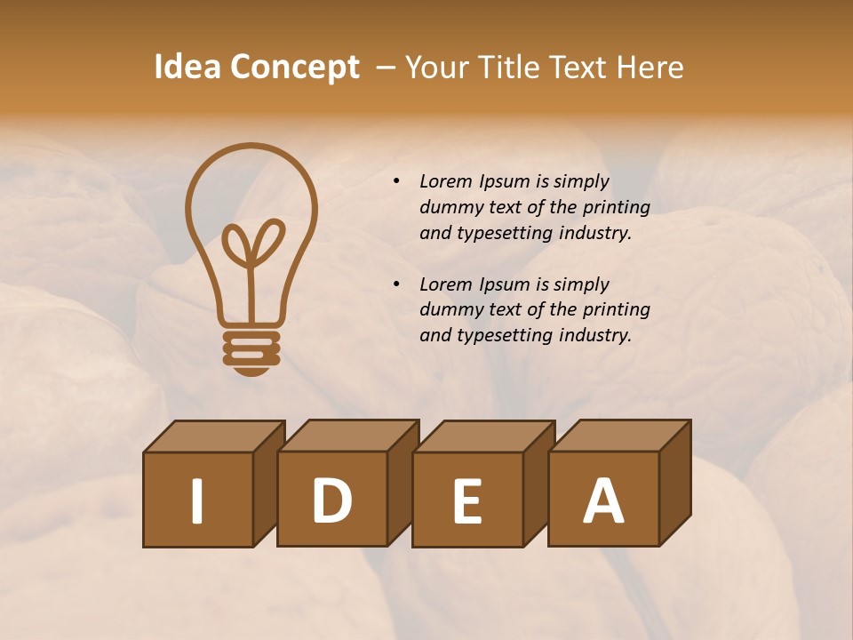 Beige Nut Eat PowerPoint Template