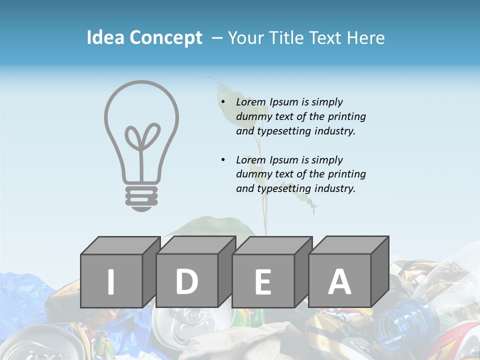 Used Concept Industrial PowerPoint Template