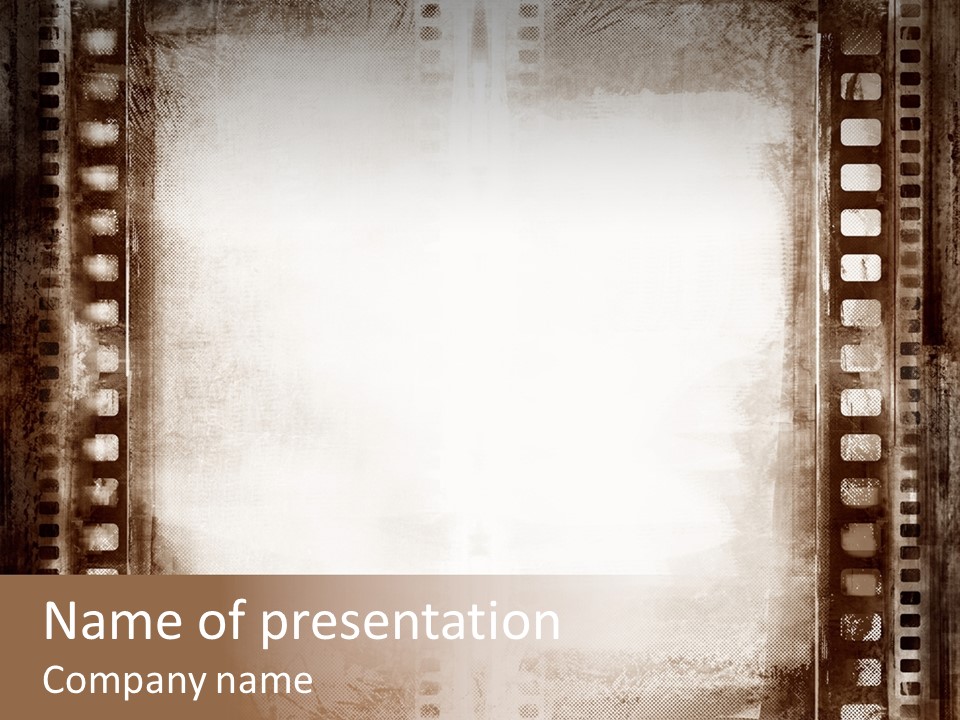 Film Entertainment Material PowerPoint Template
