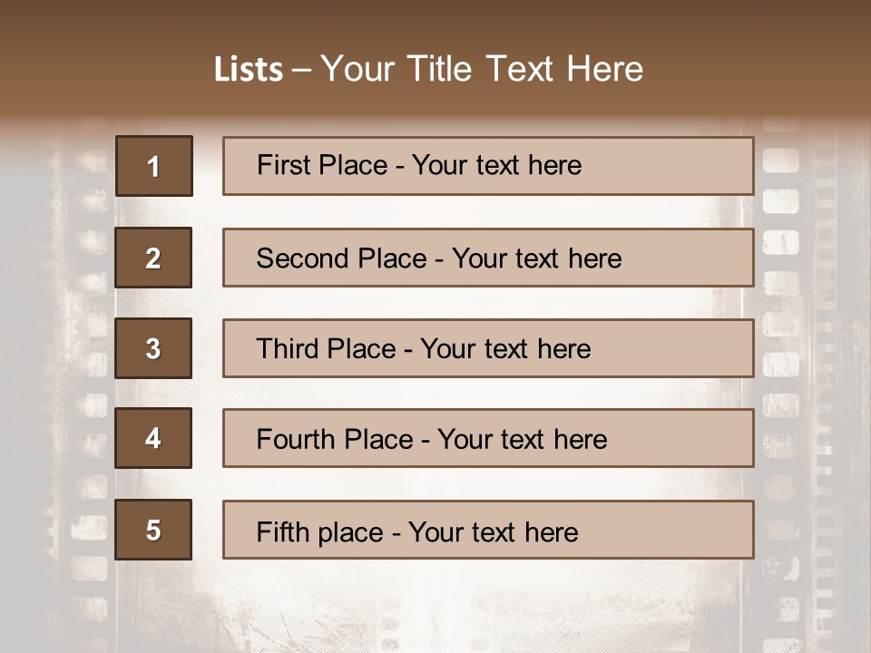 Film Entertainment Material PowerPoint Template