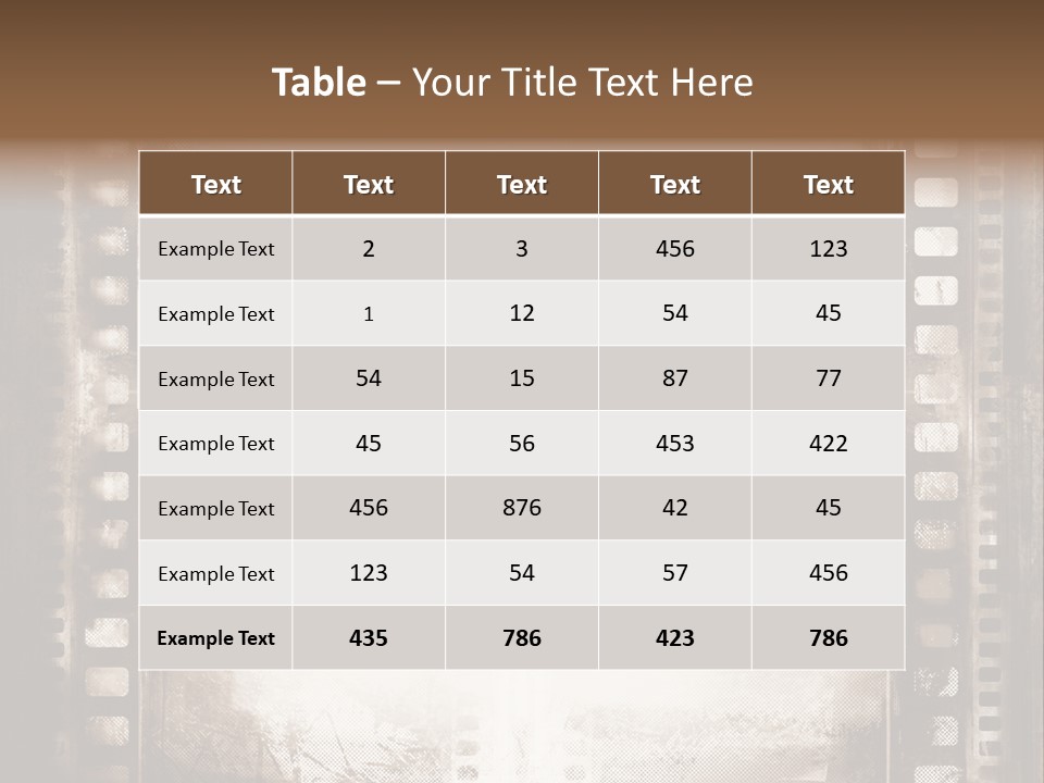Film Entertainment Material PowerPoint Template