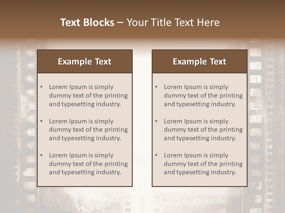 Film Entertainment Material PowerPoint Template